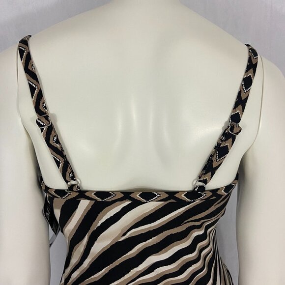 Miraclesuit Women's Opposites Attract Print Love Knot Underwire Tankini Top Sz 8 - Picture 5 of 9